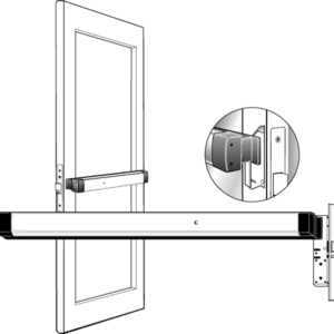 Adams Rite 8420-38242 Mortise Exit Device. Dark Bronze Anodized Finish
