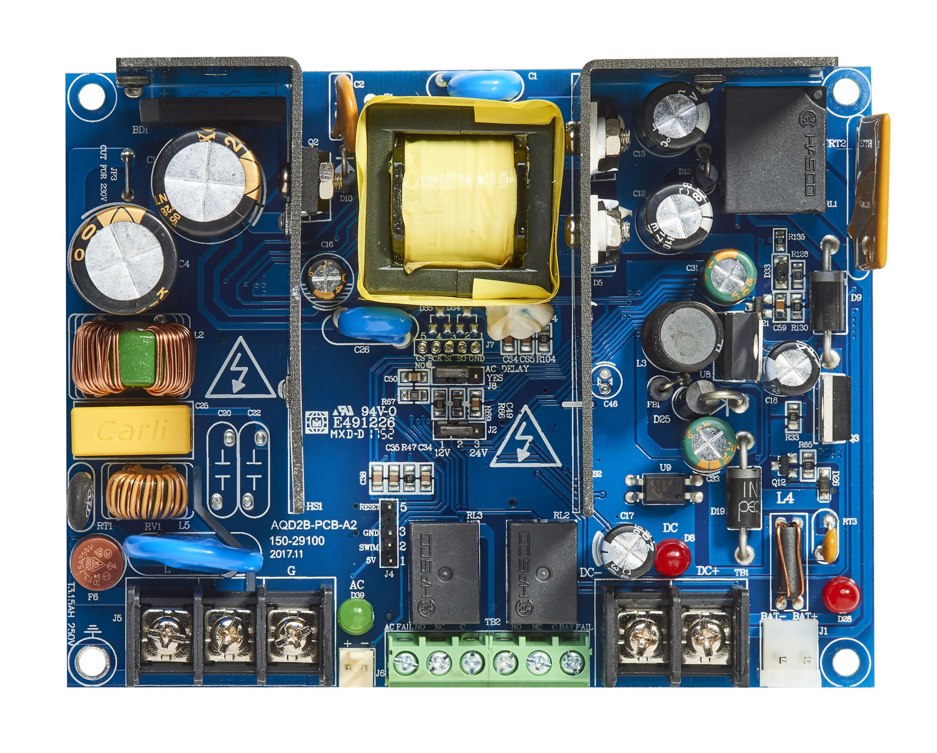 Securitron AQD2B 2 Amp, Dual Voltage Power Supply Board Only ACCESS