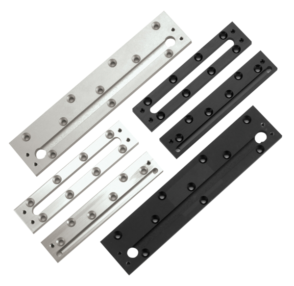 Securitron CWB-32BK Concrete Bracket for M32 Series. Black Anodized Finish