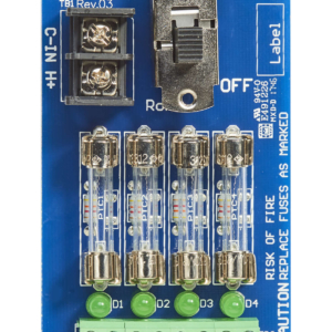 Securitron PDB-4F2 Power Distribution Board. 4 Glass Fuse