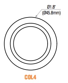 GMS Collar for Rim Cylinder. US26D Finish