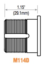GMS Mortise Dummy Cylinder. US26 Finish