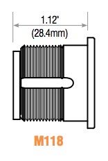 GMS Mortise Cylinder. Sch C Keyway. US26 Finish . ST/AR Cam