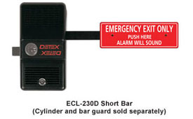 Detex Single Point Paddle Style Exit Control Lock