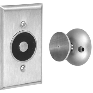 ABH 2400 Electromagnetic Door Holder Recessed Wall Mount Satin Stainless Steel