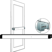 Adams Rite 8802EL36-24 Rim Exit Device. Narrow Stile. Solenoid ...