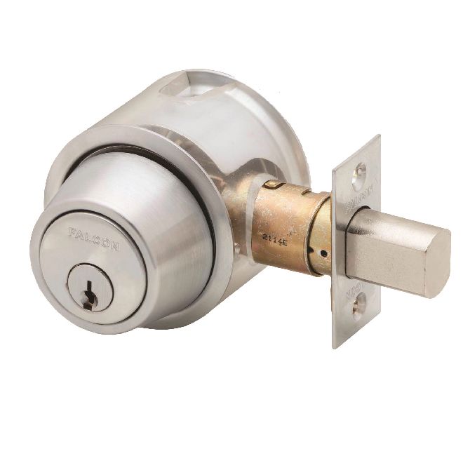 Falcon D141P Bored Single Cylinder Deadbolt Lock 626 Falcon D141P Bored Single Cylinder Deadbolt Lock 626