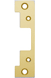 HES 501 Faceplate Option for 5000 Series Electric Strikes , Bright Brass Clear Coated