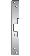 HES 504 Faceplate Option for 5000 Series Electric Strikes, Satin Stainless Steel Finish