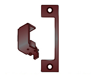 HES 1006 HTD Faceplate Option, Dark Oxidized Satin Bronze, Oil Rubbed Finish