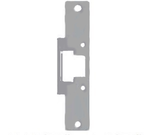 HES 802 Faceplate Option for use with 8000 Series Electric Strikes, Satin Stainless Steel