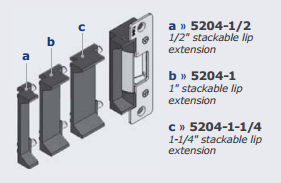 HES 5204 Press Fit 1/2" Stackable Lip Extension