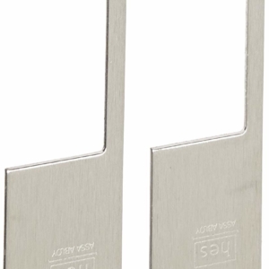 HES Faceplate Option 851M for 8500 series electric strikes, Satin Stainless Steel Finish
