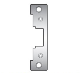 HES Faceplate 791 for 7000 series elecrtric strikes, Satin Steless Steel Finish
