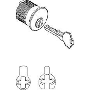 Ilco 7165 SX 1-26D-KD(MRT 1"STD *Dia Only Mortise Cylinder