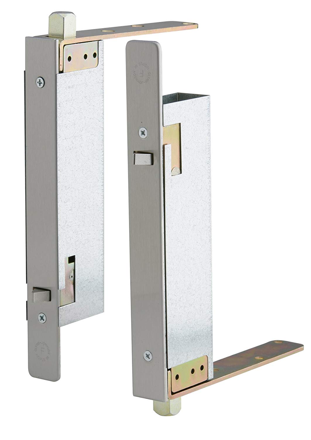 Ives Fb41p Wd Us32d Pair Automatic Top And Bottom Flush Bolts For Wood Doors Stainless Access Hardware