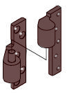 IVES 7215 Intermediate Pivot RH 10B. For use with 7215, 7226, & 7227.