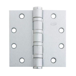 IVES 5BB1 4.5" x 4" 630, Five Knuckle Ball Bearing Standard Weight Full Mortise Butt Hinge with non removable pin.
