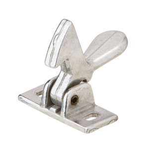 IVES 2A92 Elbow Cabinet Catch. Aluminum Clear Coat Finish