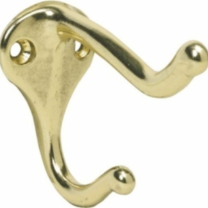 IVES 571A3 Bright Brass, (Base Aluminum), Coat and Hat Hook