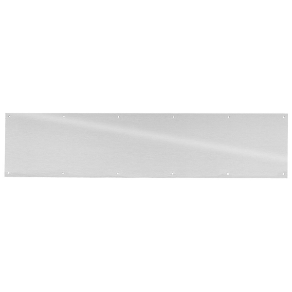 IVES 8400 Door Protection Kick Plate, 10" x 34" thick stainless steel (.05") with 4 edges hand beveled.