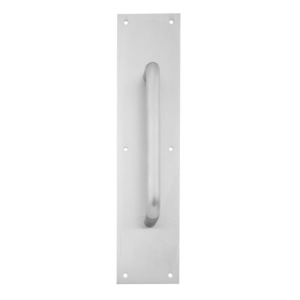 IVES 8302-8 Stainless Steel Pull  w/Plate, 8" Center to Center