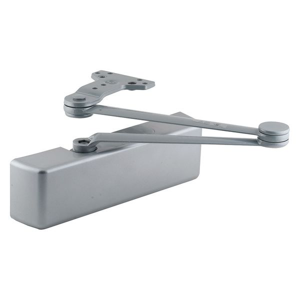 CUSH AND STOP ARM FOR MANY 4040 XP TYPE IMPORTS  DOOR CLOSERS ALUMINUM FINISH 