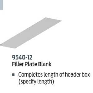 LCN 9540-12 21" 695 Filler Plate - Blank