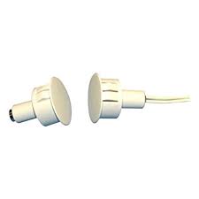 George Risk Industries 18012WGGNBR Steel Door Recessed Switch Set (White)