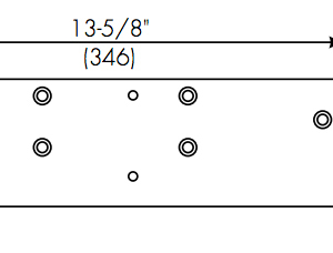 Norton 7788 689 Door Closer Mounting Plate
