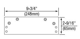 Norton 1687 689 Door Closer Mounting Plate