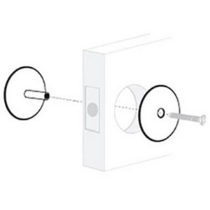 Pro-Lok EHC-100-C Door Mount Filler Plate Hole Cover