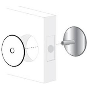 Pro-Lok EHC-100-PC Door Mount Filler Plate Hole Cover