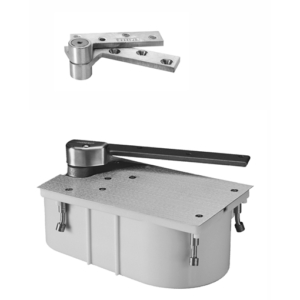 Rixson 27 SHO LH 105 Offset Closer, Satin Chrome
