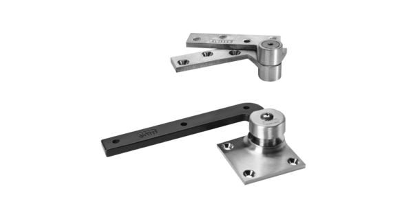 Rixson 117 LH 626 Offset Pivot Set, Satin Chrome For Doors Weighing Up To 300 LBS