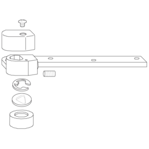 Rixson 252050 3/4" RH Offset Arm Package