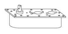 Rixson Model 30 Door Closer, Non Hold Open, Less all parts