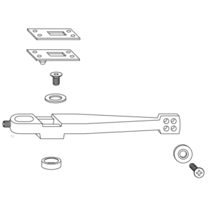 Rixson 282026 Center Hung Arm Package