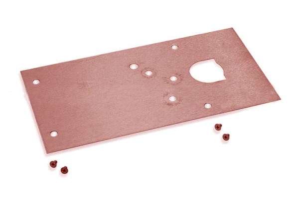 Rixson 284720 28/328/428 Floor Plate, Dark Oxidized Satin Bronze, Oil Rubbed Finish