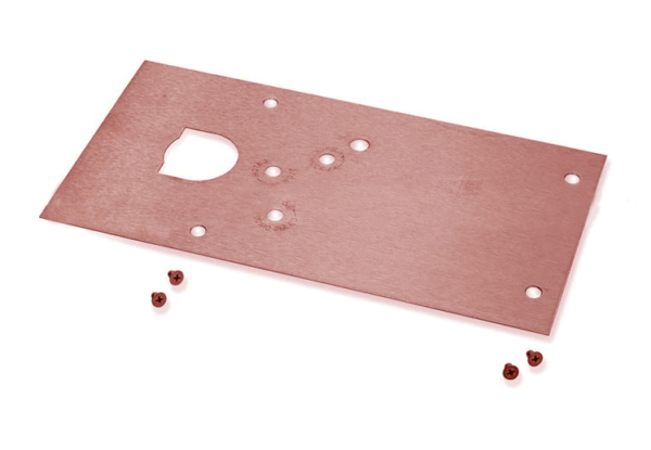 Rixson 284720 28/328/428 Floor Plate, Dark Oxidized Satin Bronze, Oil Rubbed Finish