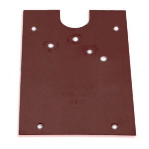 Rixson 274750L 27/127 S Floor Plate, Dark Oxidized Satin Bronze, Oil Rubbed Finish