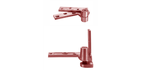 Rixson 195 RH Offset Pivot Set, Dark Oxidized Satin Bronze, Oil Rubbed Finish