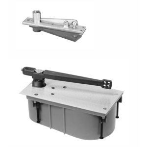 Rixson PH28 105 SHO LH, Center Hung Sealed Floor Closer with Selective Hold Open feature, Satin Chrome Plated