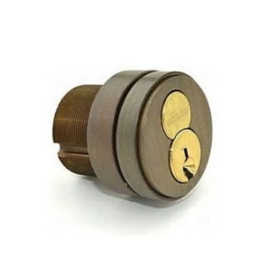 Schlage 20-061 C Conventional Core Mortise Cylinder with C Keyway, 613 with Compression Ring, Spring, and 3/8" Blocking Ring with Straight Cam Oil Rubbed Bronze Finish