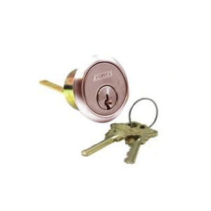 Schlage 20-022 C Rim Cylinder, Conventional, Horizontal Tail Piece, C Keyway, Satin Bronze