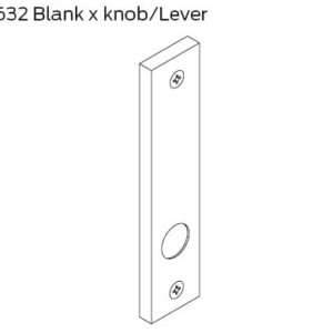 Schlage 09-632 L 626 Inside Blank L Escutcheon