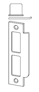Schlage 10-072-626 Mortise Lock Strike Plate