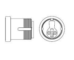 Schlage 20-001-118-F-626 Mortise Cylinder