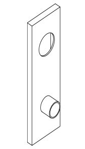 Schlage 09-639-L-626 Outside  Escutcheon