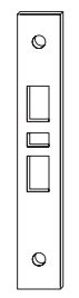 Schlage 09-661-626 L9175 FP Non-Keyed Dummy Face Plate